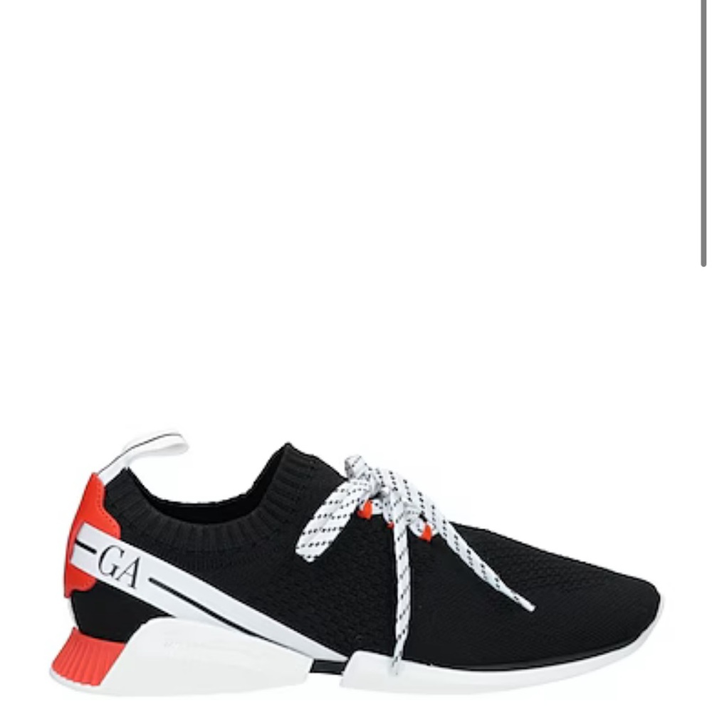 Giorgio Armani Black Fabric Sneakers